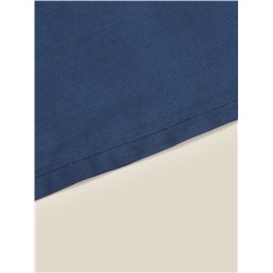 Простыня евро SL Home Percale 300ТС, 235×240 см, синяя, хлопок 100%