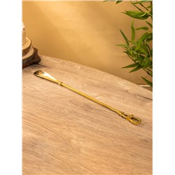 Ложка для обуви «Морская», 51 см, латунь