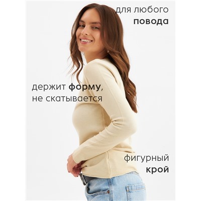 Джемпер женский MINAKU, тёмно-бежевый, размер 42-44