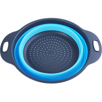 31489-2 Дуршлаг силикон с ручками, СИНИЙ.MB(х60)