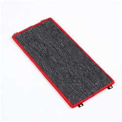 Когтеточка угловая средняя, ковролиновая с пропиткой, 57×13 см, микс цветов