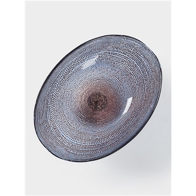 Блюдо сервировочное Inspiration, d=22 см, на ножке, стекло, фиолетовое