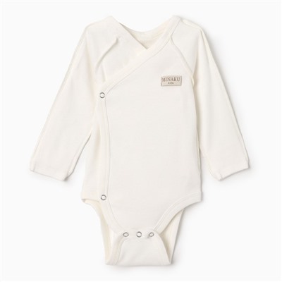 Боди детское MINAKU, рост 80-86 см, цвет экрю