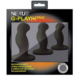 Набор из 3 черных вибровтулок Nexus G-Play+ Trio