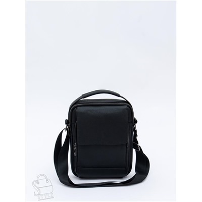 Сумка мужская кожаная 9747H black Heanbag в Новосибирске