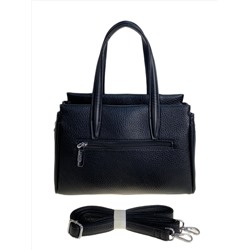 Женская сумка из искусственной кожи, цвет черный