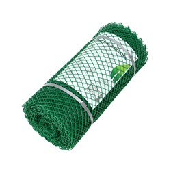 Сетка садовая, 0.5×20 м, ячейка ромб 15×15 мм, пластиковая, зелёная, Greengo, в рулоне