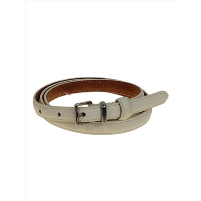 Ремень женский из натуральной кожи, цвет молочный