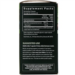 Gaia Herbs, Листья оливы, 60 веганских капсул Liquid Phyto-Caps