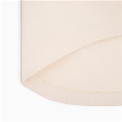 Костюм женский (рубашка, шорты) MINAKU: Oversize, молочный, размер 42