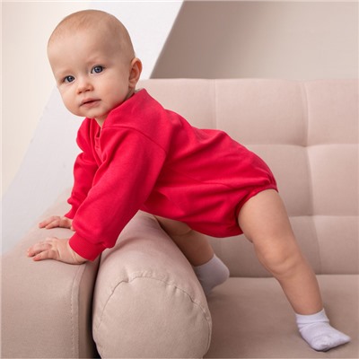 Свитшот - комбинезон детский MINAKU, рост 56-62 см, малиновый