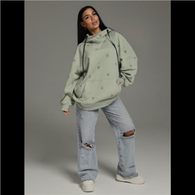 Худи женское Ваниль (Хаки)