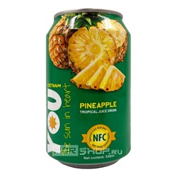 Напиток негазированный с содержанием сока ананаса You Vietnam, Вьетнам, 330 мл Акция