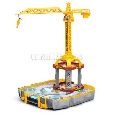 Парковка "Приключения на стройке" (38 предметов) в коробке