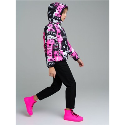 Куртка текстильная с полиуретановым покрытием для девочек