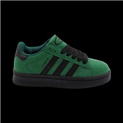 Кроссовки на меху 9089А-1 зеленые