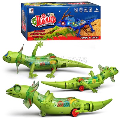 Ящерица на батарейках, в коробке