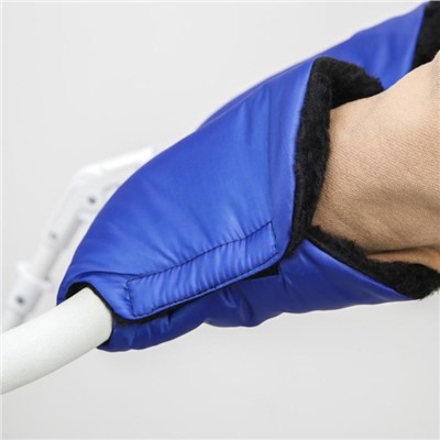 Варежки-муфты на ручку коляски, 2 шт., синяя