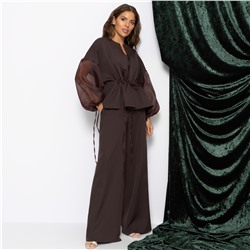 Брючный костюм для идеальной химии, Серьезная леди (2 в 1, брауни)