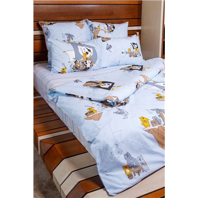 КПБ Коты-Пираты поплин 1,5 сп.