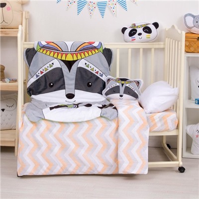 Подушка декоративная Крошка Я «Енотик», 35×25 см, велюр, 250 г/м²