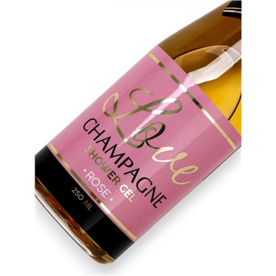 Гель для душа во флаконе шампанское Love Champagne, 250 мл, Чистое счастье