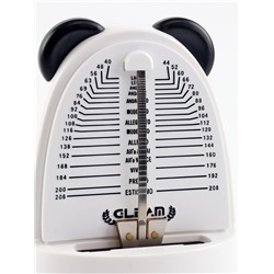 Метроном механический Панда, 40-208 ударов, 14.5×9×8.5 см