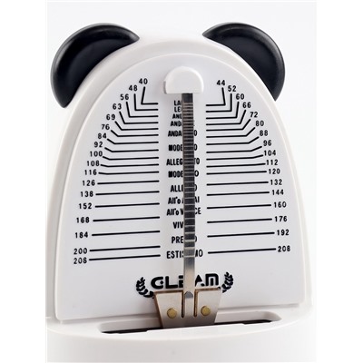 Метроном механический Панда, 40-208 ударов, 14.5×9×8.5 см