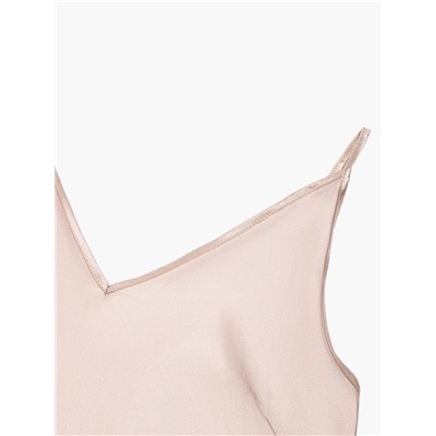 Сорочка ночная женская MINAKU: Light touch, бежевая, размер 44