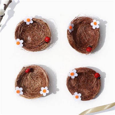 Пасхальный декор яиц «Цыплята» на пасху, 14.5×15×2 см