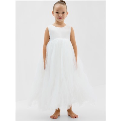 Платье нарядное для девочки KAFTAN, рост 134-140, белое