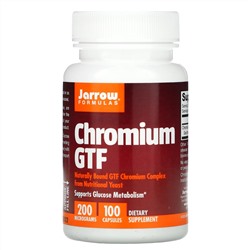 Jarrow Formulas, хром GTF, 200 мкг, 100 капсул
