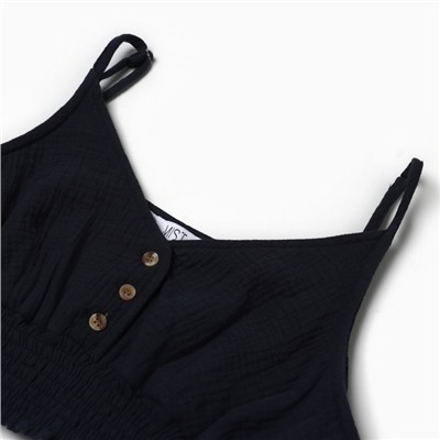 Топ укороченный женский MIST Muslin размер XS, серый