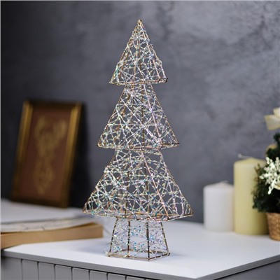 Светодиодная фигура «Ёлочка» 36×17×6 см, 20 LED, батарейки ААx2 (не в комплекте), свечение теплое белое