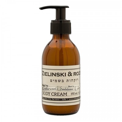 Крем для тела Zielinski & Rozen Cedarwood & Sandalwood & Amber, Patchouli (195 мл)