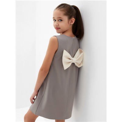 Платье нарядное для девочки MINAKU: PartyDress, рост 152-158 см, серое