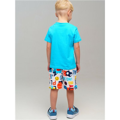 Комплект трикотажный для мальчиков: фуфайка (футболка), шорты