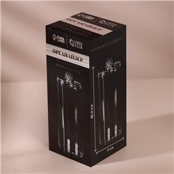 Органайзер для ватных дисков, с крышкой, d=6.5×19.5 см, прозрачный