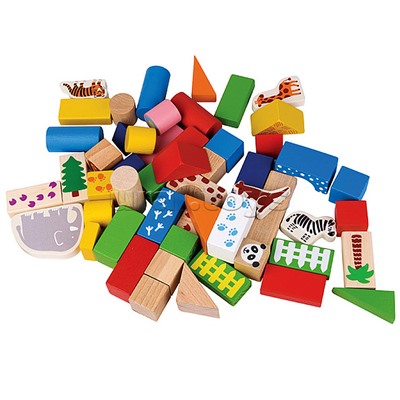 Развивающая игра "Зоопарк" (Деревянный конструктор) (Baby Step)