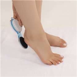 Пилка для пяток, 4 в 1, с пемзой, с щёткой, 17 см, МИКС