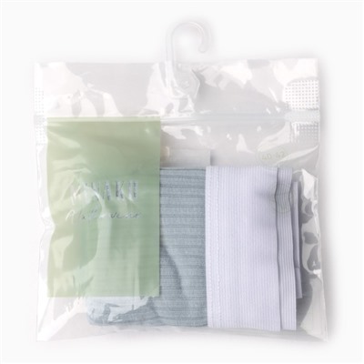 Трусы женские слипы MINAKU в рубчик, размер 40-42, серые