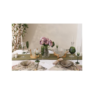 Бокал для вина Magistro «Иллюзия», 540 мл, 10×24 см, стекло, зелёный