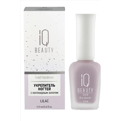 IQ Beauty Укрепитель для ногтей с коллоидным золотом / Gold Hardener Lilac, 12,5 мл KRISTALLER, 1110598