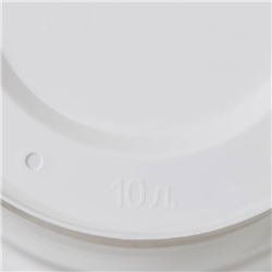 Горшок для цветов с поддоном «Альтернатива. Эконом», 10 л, пластиковый, белый