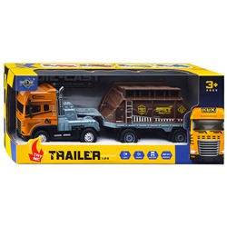 Машина "Трейлер перевозчик" (свет, звук) в коробке