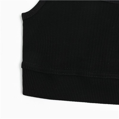 Топ укороченный женский Mist Old School, размер 46, чёрный