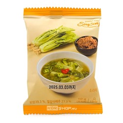 Мисо-суп с верхними листьями капусты Soybean Paste Soup with Seasoned Cabbage Sing Song, Корея, 10 г. Срок до 25.03.2026.Распродажа