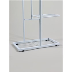 Подставка для цветов Greengo, 8 полок, 43×22×141 см, напольная, металл, белая