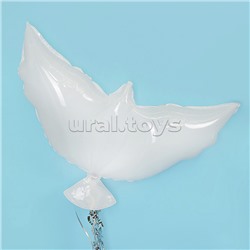 Шар (34''/86 см) Фигура, Голубь, Белый, 1 шт. в уп.