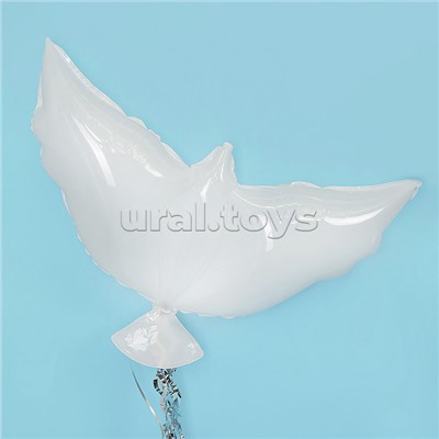 Шар (34''/86 см) Фигура, Голубь, Белый, 1 шт. в уп.